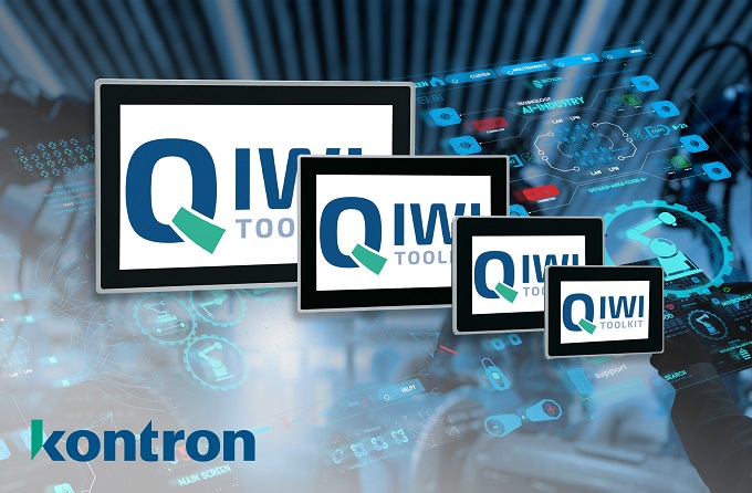 Web Panel Display sizes 5", 7", 10,1", 15,6" with QIWI Software Toolkit Logo